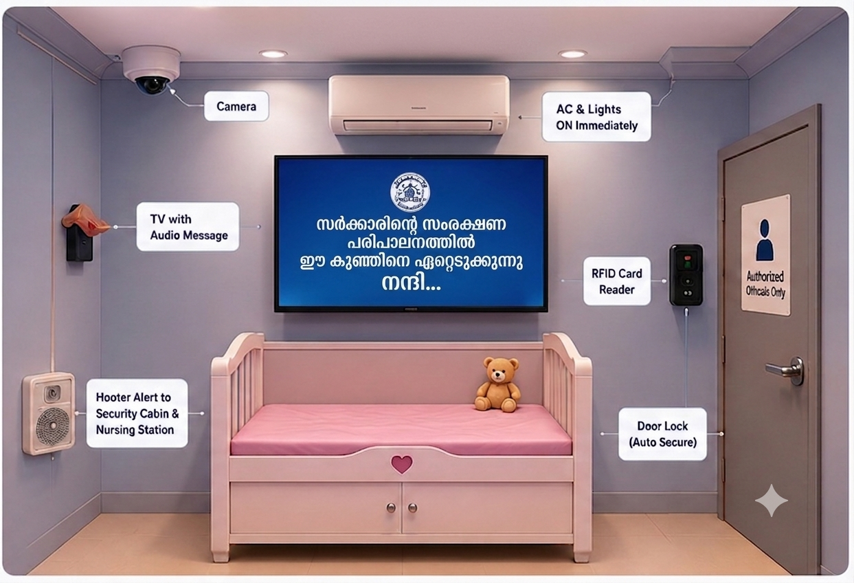 Ammathottil Room - Safe Surrender & Baby Protection System