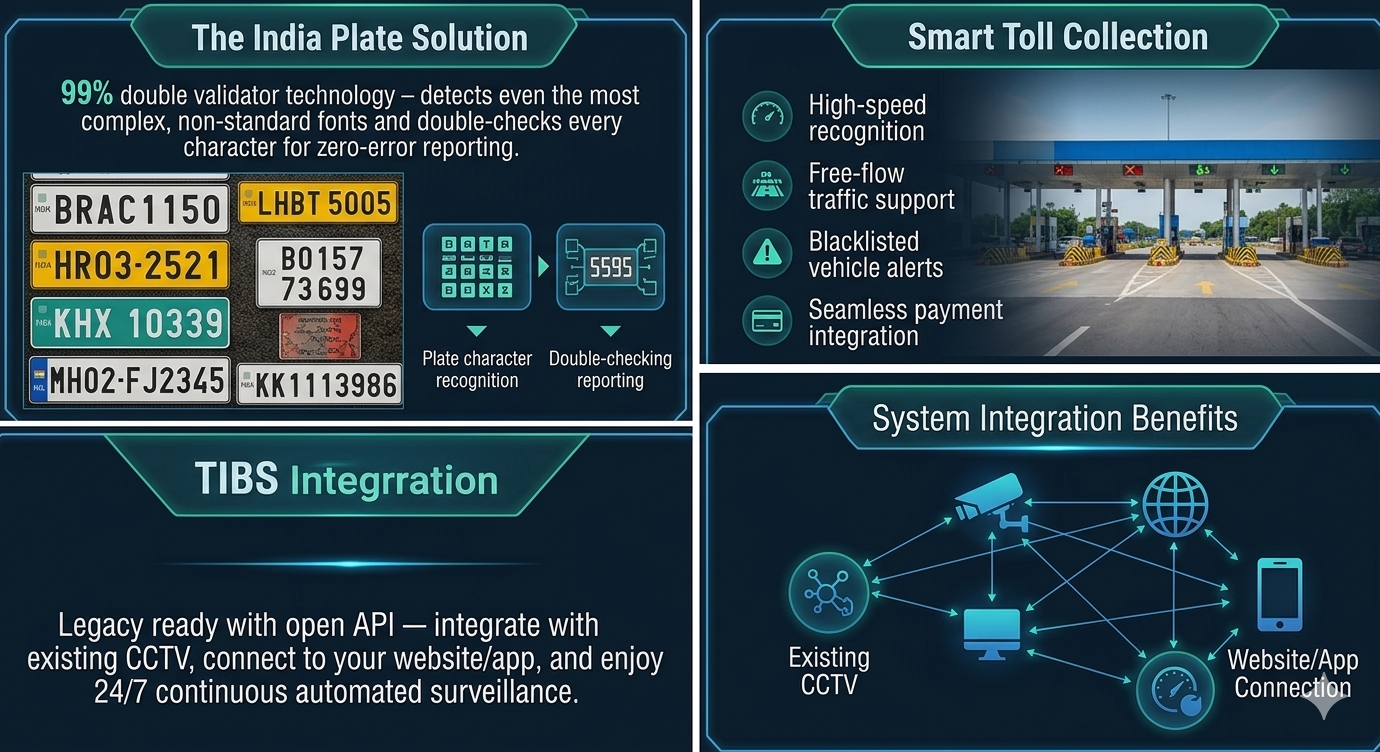 ANPR processing dashboard showing double validator technology